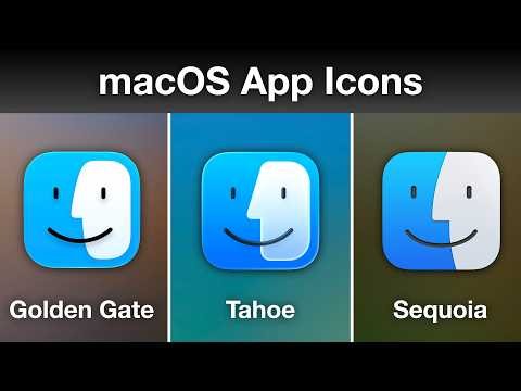 macOS App Icons: Golden Gate Preview vs Tahoe vs Sequoia!