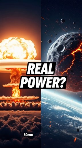 Asteroid vs Nuclear Bomb: Which Is More Powerful? #Asteroid #NuclearBomb #SpaceFacts