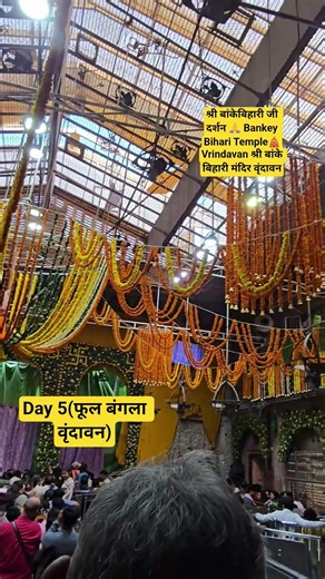 फूल बंगला वृंदावन 🛕 बांके बिहारी महाराज के दर्शन #bankebiharilivedarshan