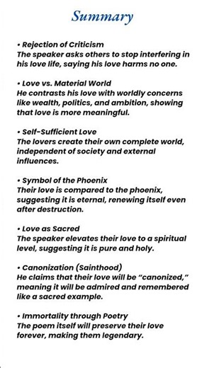 The Canonisation by John Donne Summary | #johndonne #summary #meg01