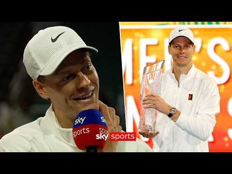 Jannik Sinner reacts to Miami Open win and THIRTY FOUR set winning streak!