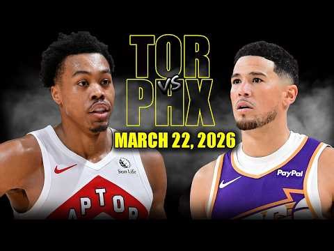 Phoenix Suns vs Toronto Raptors Full Game Highlights – March 22, 2026 | NBA Season