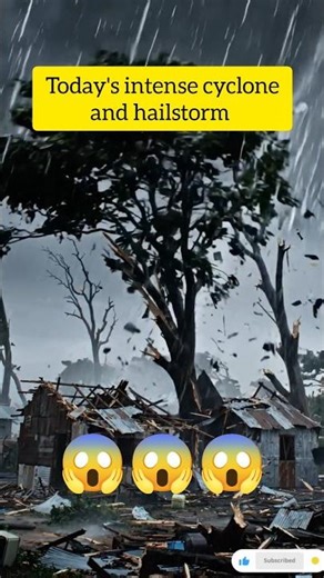 Today's Intense Cyclone And Hailstorm