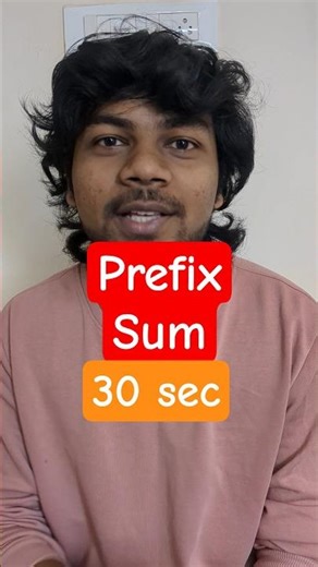 Stop Using Extra Space! Prefix Sum Trick in 30 Seconds