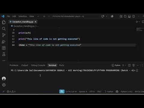 Exception Handling in Python Part - 1