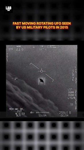 Fast moving rotating UFO Caught On Camera by US Military pilots in 2015 #shorts #lab360 #alien