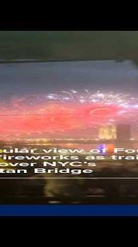 Subway passengers treated to spectacular view of NYC July 4th fireworks