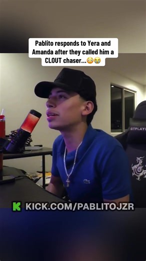 Pablito responds to Yera and Amanda after they called him a CLOUT chaser…😳😭 #pablito #fyp #yera #amanda