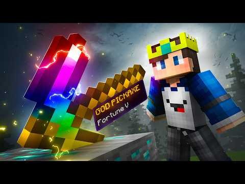 HOW I OBTAINED THE FORTUNE 5 PICKAXE in Minecraft Hardcore...