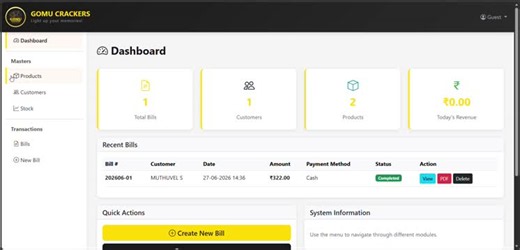 #python #django #desktopapplication #billingsoftware #inventorymanagement #sqlite #bootstrap #reportlab #pyinstaller #softwaredevelopment #programming #portfolio #opentowork | Muthu Vel