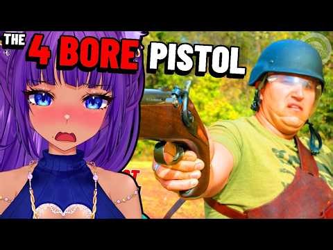 VTuber Reacts to Kentucky Ballistics 4 BORE Pistol (The Biggest Pistol EVER)