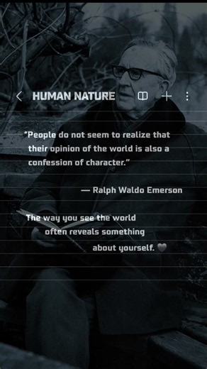Your View of the World Reveals You | Ralph Waldo Emerson 🪞#shorts