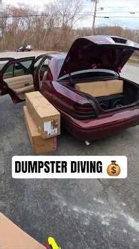 Dumpster diving for $400 mailboxes and trees! #dumpsterdiving