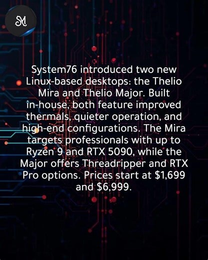 System76 launches new Linux-based Thelio Mira desktop and Thelio Major workstation systems