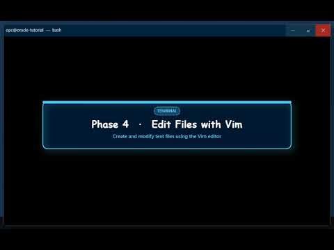 Introduction to the Shell and Command Line on Oracle Linux