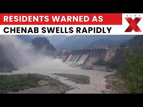 Jammu Kashmir Rain : Chenab River Swells, Salal Dam Gates Open Amid Flood Threat