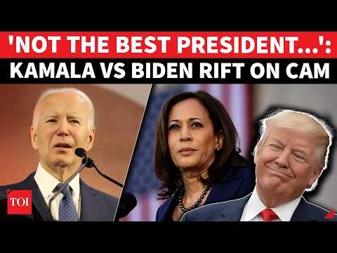 Kamala's BRUTAL Swipe At Joe Biden; Leaves Ex-Boss Out Of 'BEST PRESIDENTS' Answer | On Cam