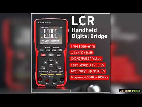 ZOYI High Precision Digital Bridge LCR Tester 99999 Counts Resistance Capacitance Inductance Electr