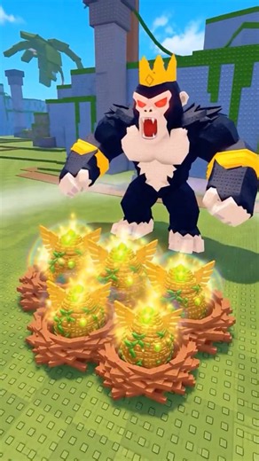 I Became the KING GORILLA from TITAN TEMPLE in Roblox Steal an Egg 🤯