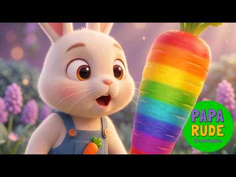 A Cenoura Arco-Íris 🌈🥕 Os Coelhinhos Dançam | Canções para Crianças | Paparude