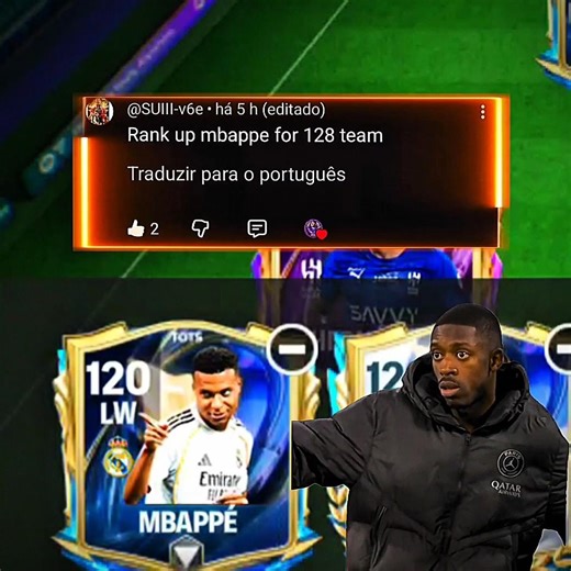 MBAPPE RANK UP = OVR 128 😬🔥 #eafc #fifa #FIFA23 #EAFC24