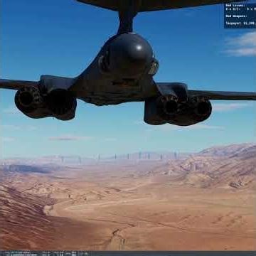 B-1B Bomber With 200 Mini Missiles vs 30 Killer UAVs #DCSWorld