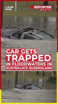ABC reporter rescues man from sinking car amid Queensland floods
