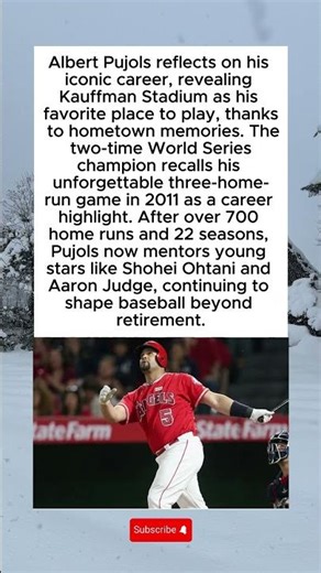 Albert Pujols Reveals Favorite Stadium & Career Moments After Legendary MLB Run