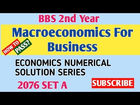 Bbs 2nd year economics numerical solution Series Part-1// 2076 model Question set A full numerical