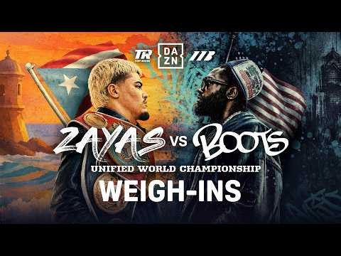 Xander Zayas vs Jaron "Boots" Ennis | LIVE WEIGH-IN
