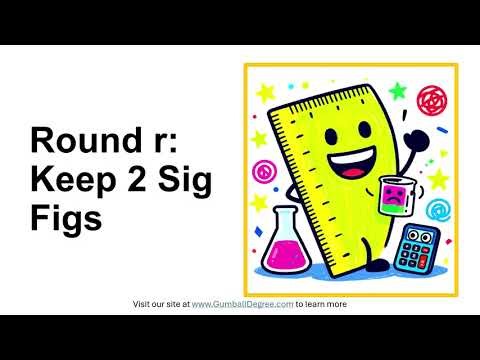 Why round r to two significant figures?