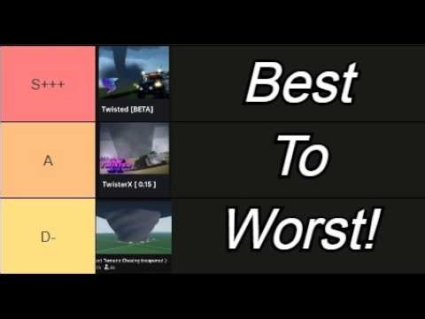 TierList best to worst tornado games on roblox!