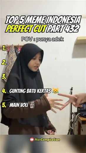 Top 5 Meme Indonesia Perfect Cut pt.432 🗿 #youtubeshorts #shorts #shortslucu #viral #fyp