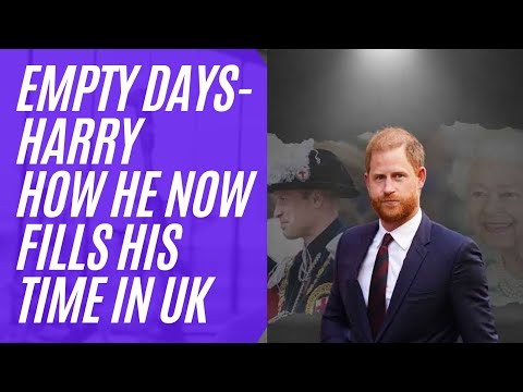 HOW HARRY REALLY FILLS HER DAYS HERE BACK IN. THE UK #princeharry #royal #time