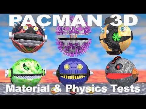 PACMAN 3D Robotic Warriors – Mechanical Battle Simulation | Cinema 4D Physics Test