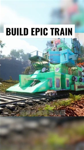 Build then Survive On Custom Train on Alien Planet