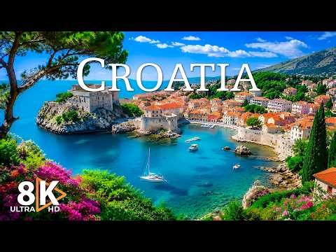 🌊 Croatia in 8K UHD | Discover the Adriatic Coast, Medieval Towns & Crystal Clear Beaches 🇭🇷