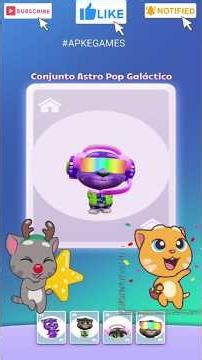 Galactic pop star unlocked in My Talking Tom 2 Christmas update New funne Food Gameplay Android ios