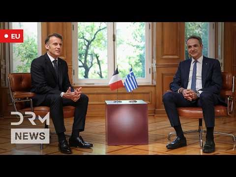 LIVE: Macron & Mitsotakis Hold Joint Press Conference in High-Stakes Athens Meeting | AC1B