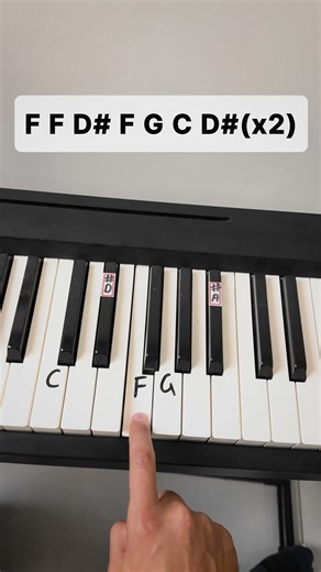 Blinding lights - Simple Piano Tutorial #shorts #piano