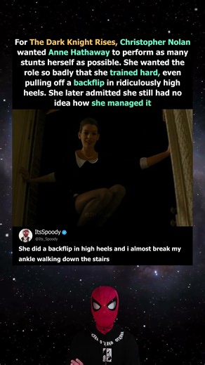 In The Dark Knight Rises (2012), Nolan wanted Anne to perform as many stunts herself as possible