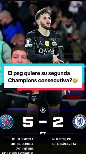 PSG busca su segunda Champions League consecutiva