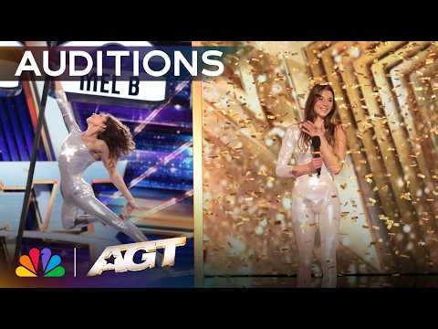 Golden Buzzer: Veronika Goroshkova’s Aerial Pole STUNS Sofia Vergara | Auditions | AGT 2026