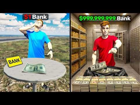 $1 Bank VS $999,999,999 Bank in GTA 5 RP!