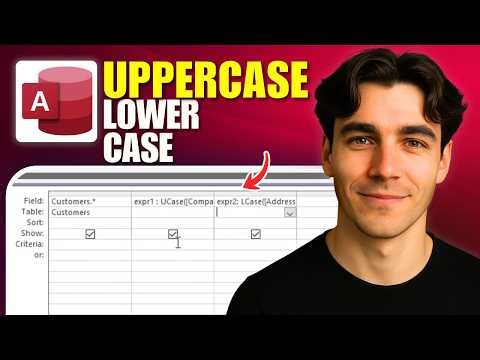 How To Convert Uppercase To Lowercase In Microsoft Access Queries (Tutorial 2026)