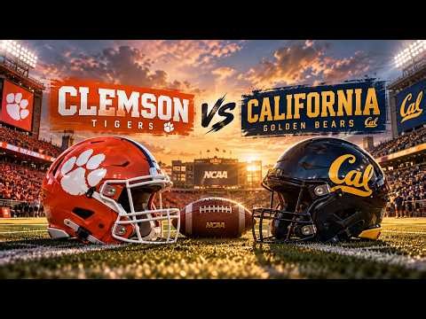 🔴 LIVE: Clemson Tigers VS California Golden Bears | NCAA Football