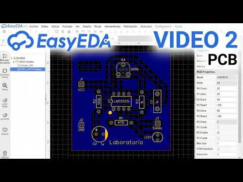 easyEDA - LM555 - PCB