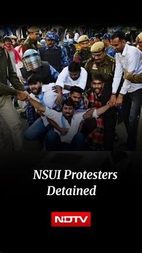 NSUI Workers Detained During Protest Over Alleged Assault on Activists