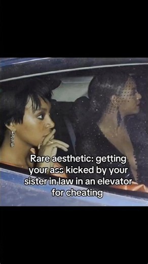 Rare aesthetic getting slapped by your sister in law in an elevator for cheating on Beyoncé 😭