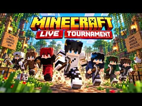 🔴 MINECRAFT TOURNAMENT LIVE! 🏆 Epic Survival Battle With Viewers | Minecraft Live